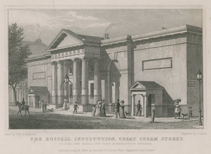 La Institución Russell, Great Coram Street, Londres de Thomas Hosmer Shepherd