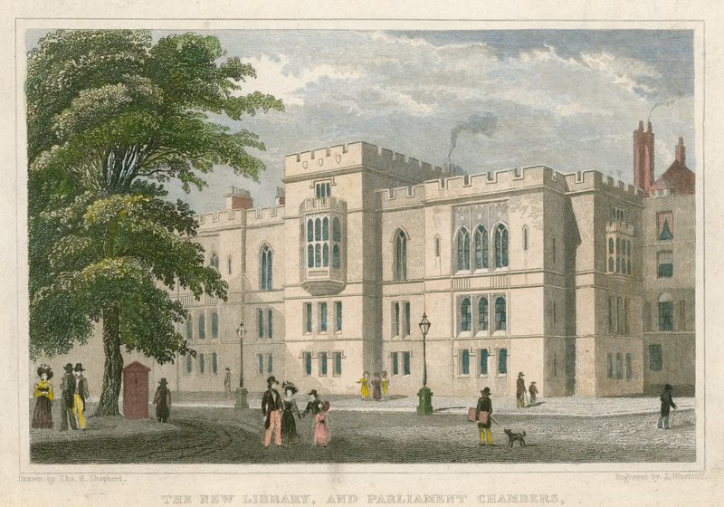 La nueva biblioteca y las cámaras del Parlamento de Thomas Hosmer Shepherd