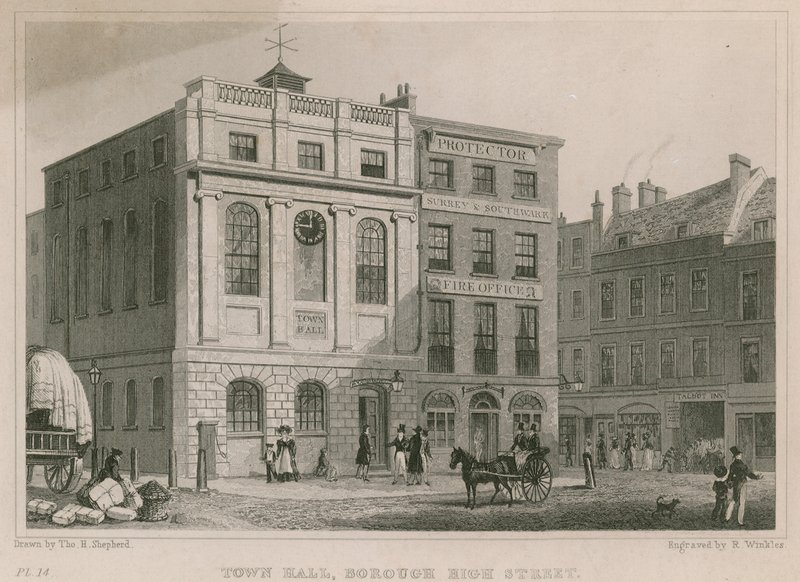Ayuntamiento, Borough High Street, Southwark, Londres de Thomas Hosmer Shepherd