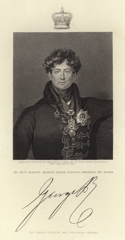 Retrato del Rey Jorge IV de Thomas Lawrence