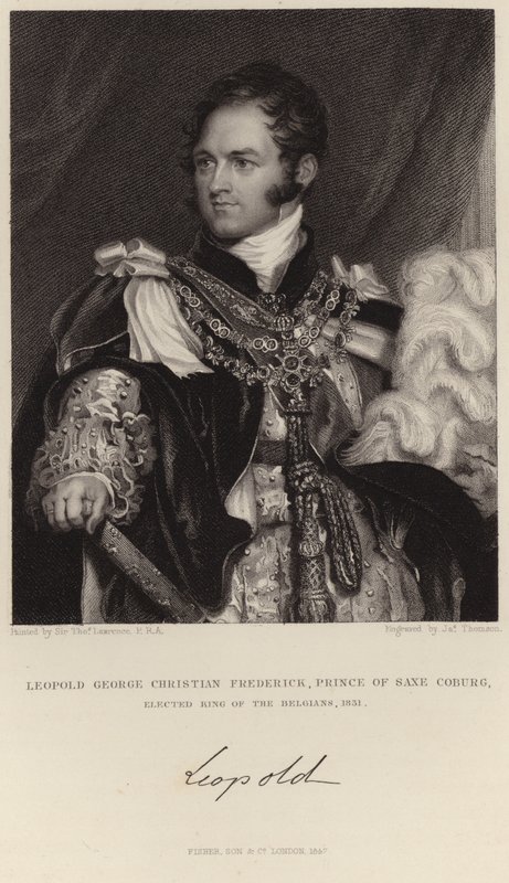 Retrato del Rey Leopoldo I de Thomas Lawrence