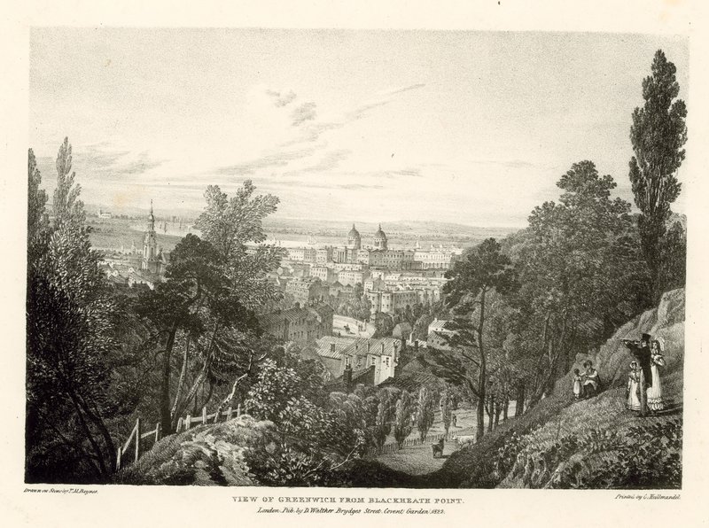 Vista de Greenwich desde Blackheath Point, Londres de Thomas Mann Baynes