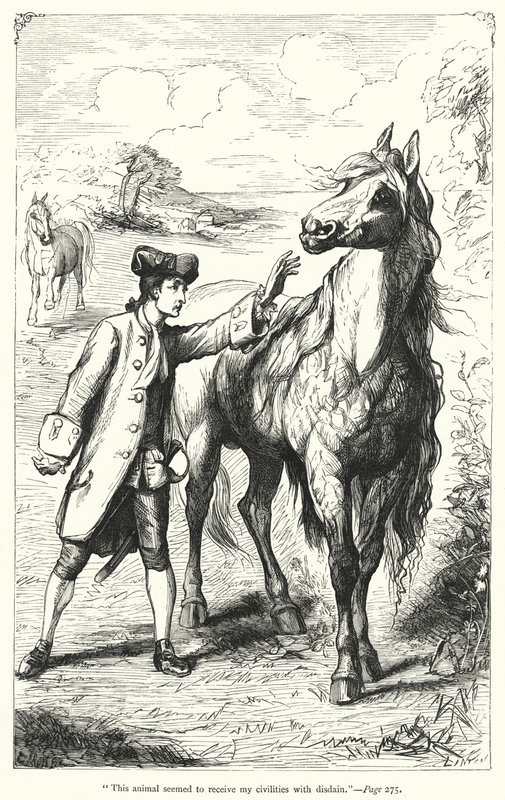 Ilustración de Los viajes de Gulliver de Jonathan Swift de Thomas Morten