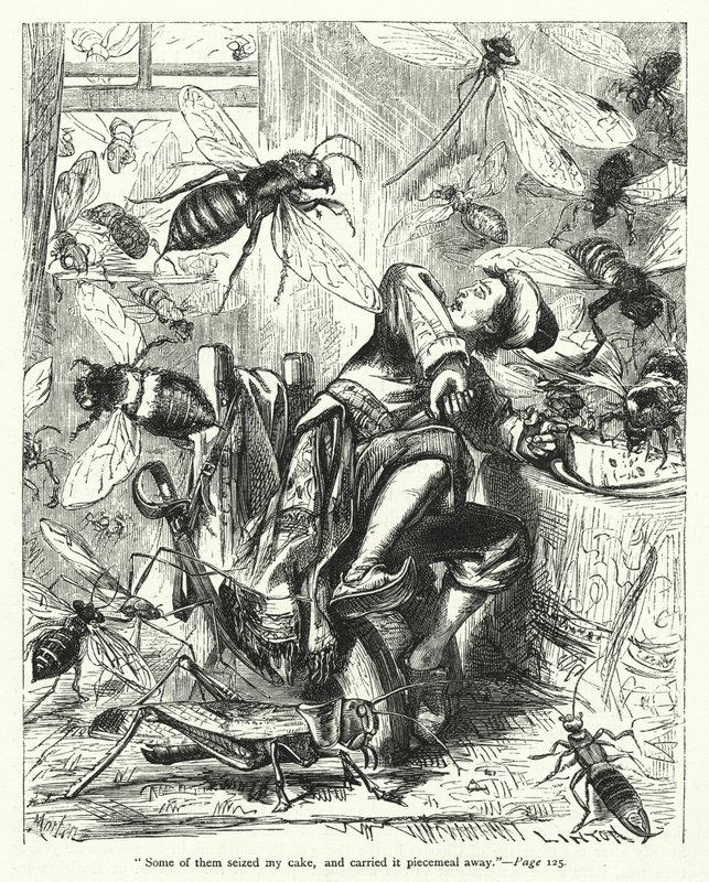 Ilustración de Los viajes de Gulliver de Jonathan Swift de Thomas Morten