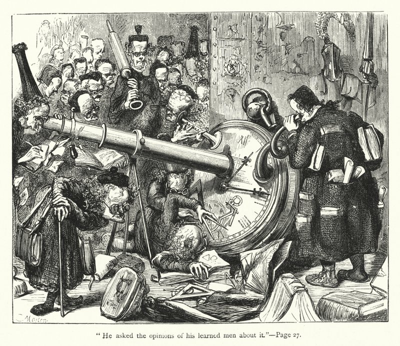 Ilustración de Los viajes de Gulliver de Jonathan Swift de Thomas Morten