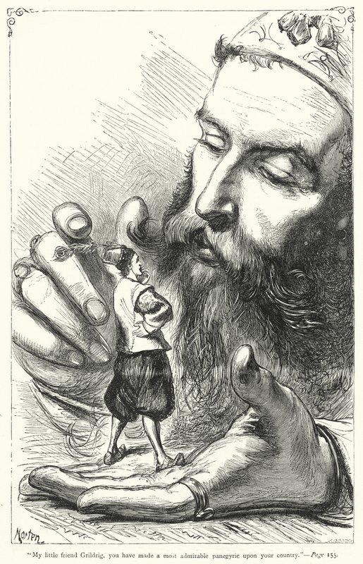 Ilustración para Los viajes de Gulliver de Jonathan Swift de Thomas Morten