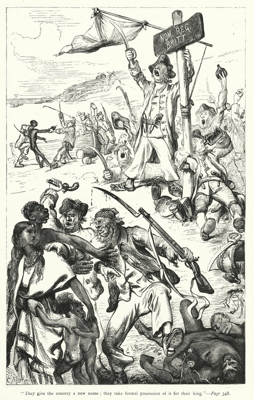 Ilustración para Los viajes de Gulliver de Jonathan Swift de Thomas Morten