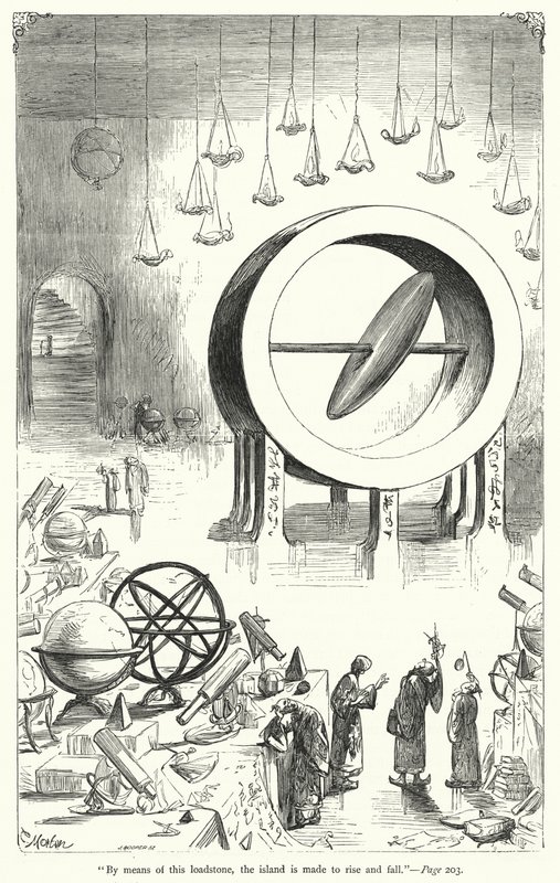 Ilustración para Los viajes de Gulliver de Jonathan Swift de Thomas Morten