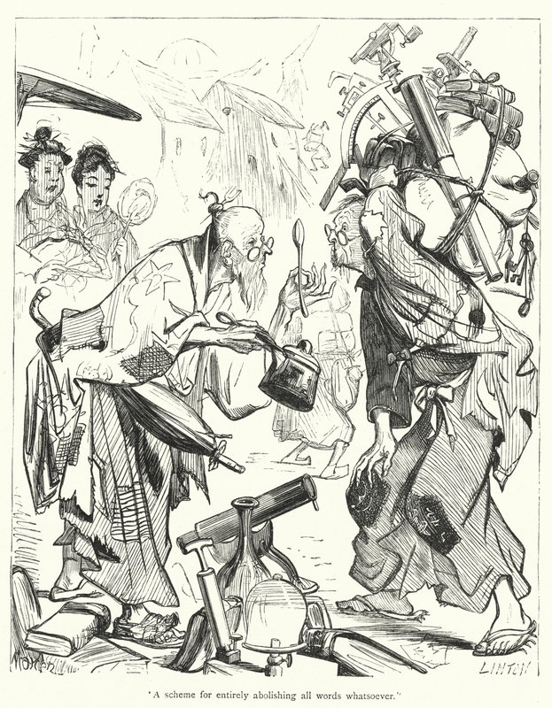 Ilustración de Los Viajes de Gulliver de Jonathan Swift de Thomas Morten