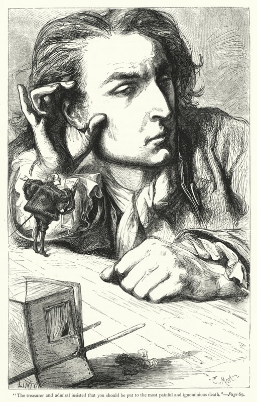 Ilustración de Los Viajes de Gulliver de Jonathan Swift de Thomas Morten