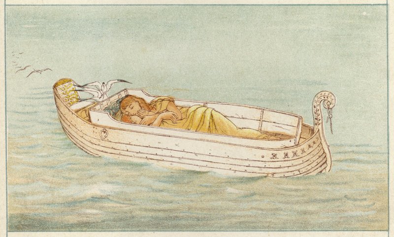 Danae y Perseo de Thomas Ralph Spence