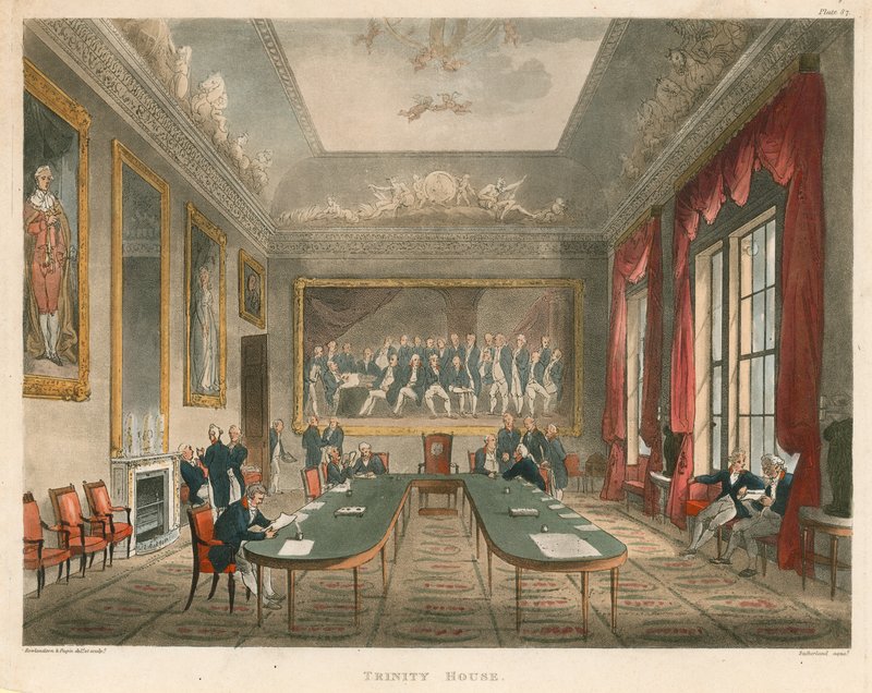 Interior de Trinity House de Thomas Rowlandson