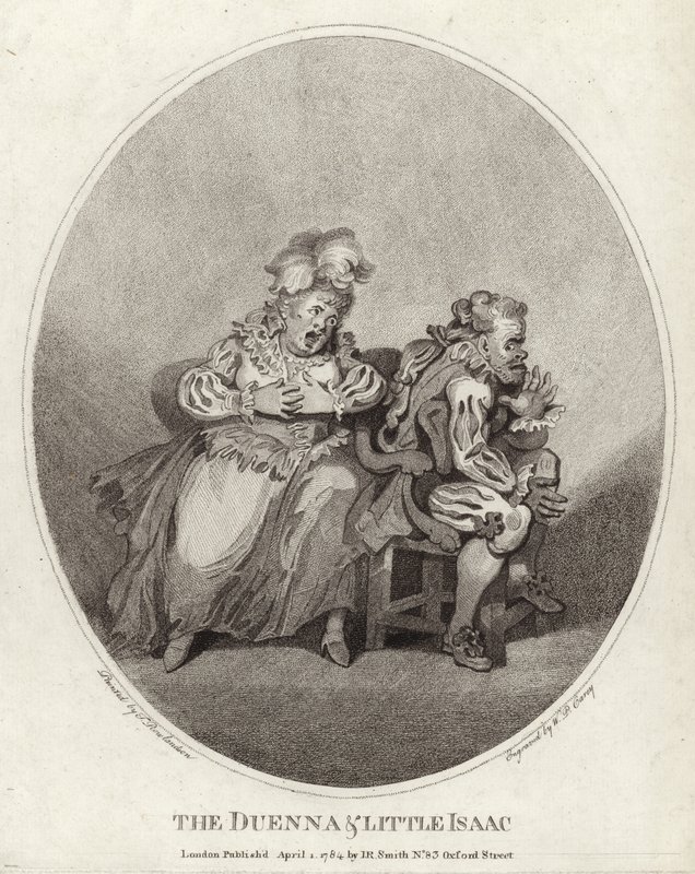 La dueña y el pequeño Isaac de Thomas Rowlandson