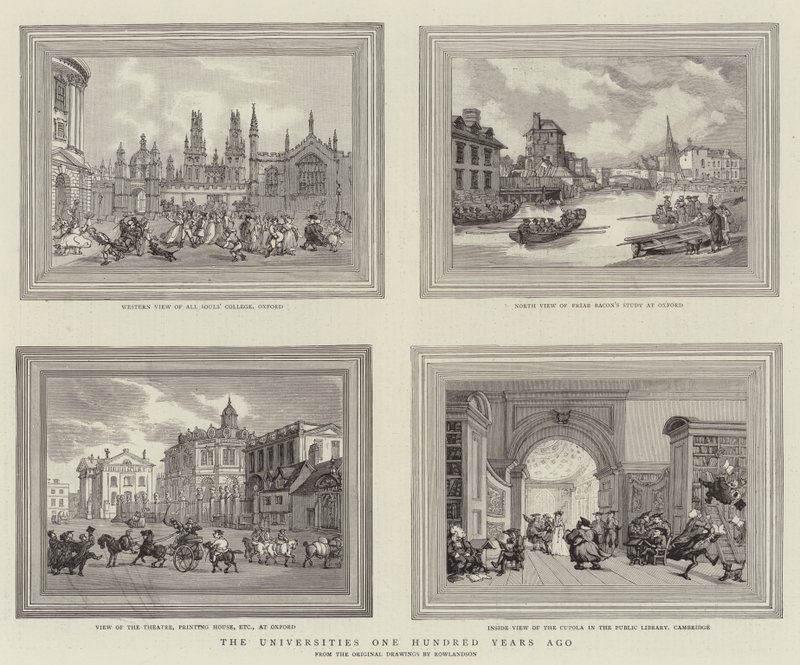 Las Universidades Hace Cien Años de Thomas Rowlandson