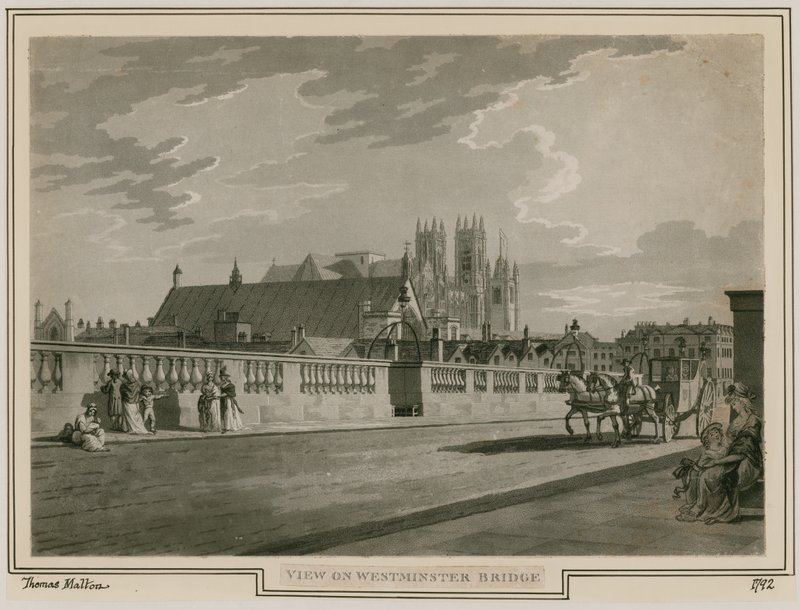 Vista del Puente de Westminster de Thomas Snr. Malton