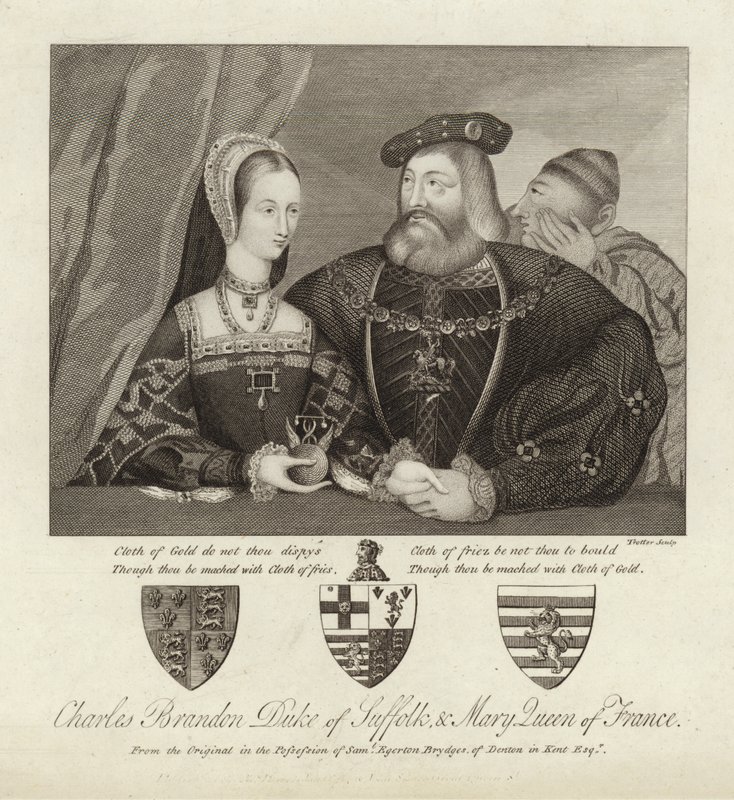Charles Brandon Duque de Suffolk y María Reina de Francia de Thomas Trotter