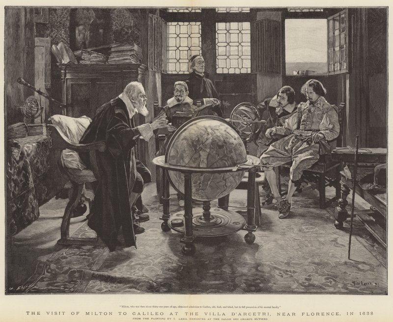 Visita de John Milton a Galileo en la Villa D