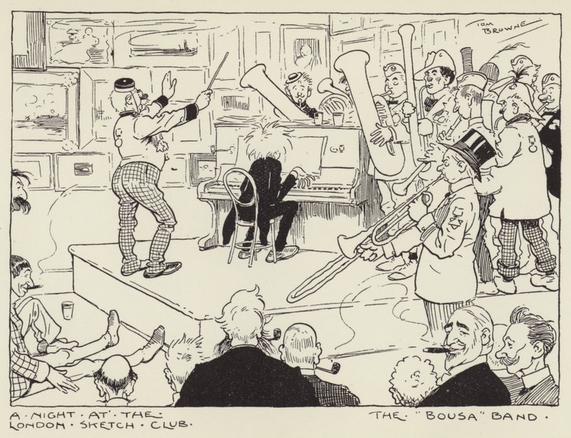 Una noche en el London Sketch Club, La Banda Bousa de Tom Browne