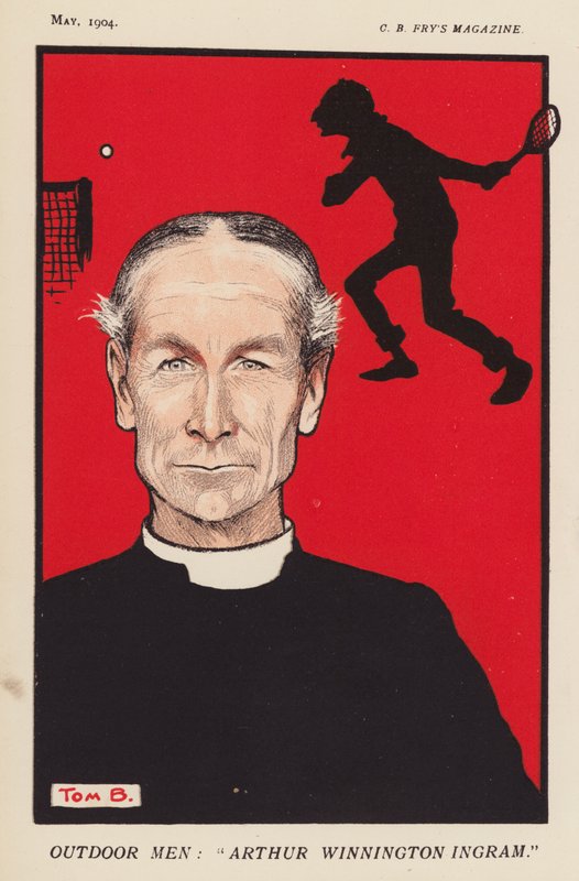 Arthur Winnington-Ingram, obispo de Londres (litografía en color) de Tom Browne