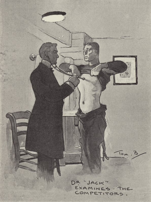El Dr. Jack examina a los competidores de Tom Browne