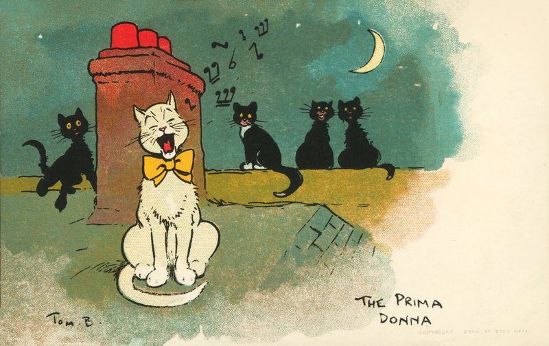 Prima donna (litografía en color) de Tom Browne