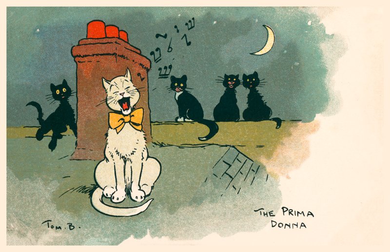 La Prima Donna (litografía en color) de Tom Browne