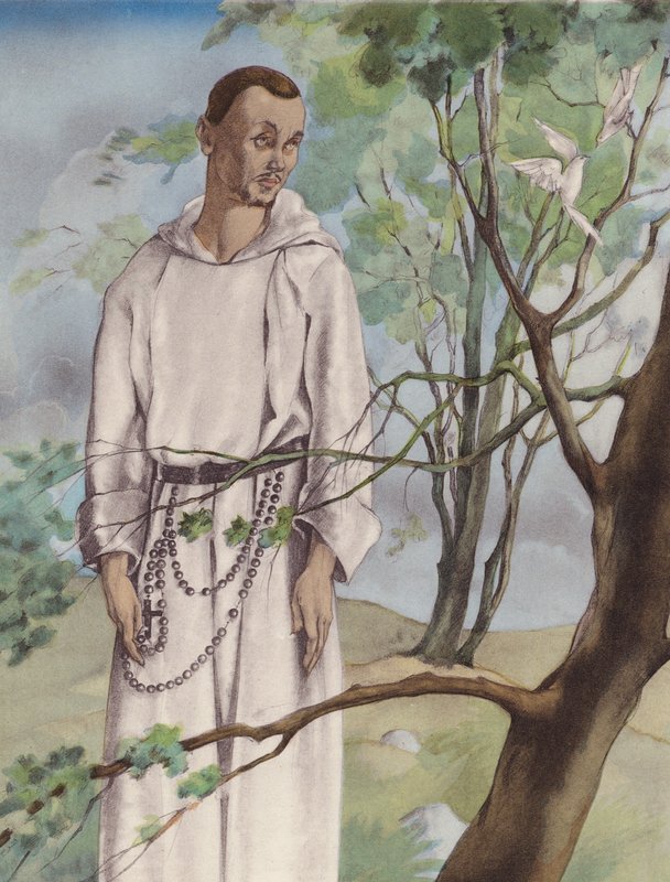 Ilustración de Brunelleschi para Contes et Nouvelles de La Fontaine (litografía en color) de Umberto (after) Brunelleschi
