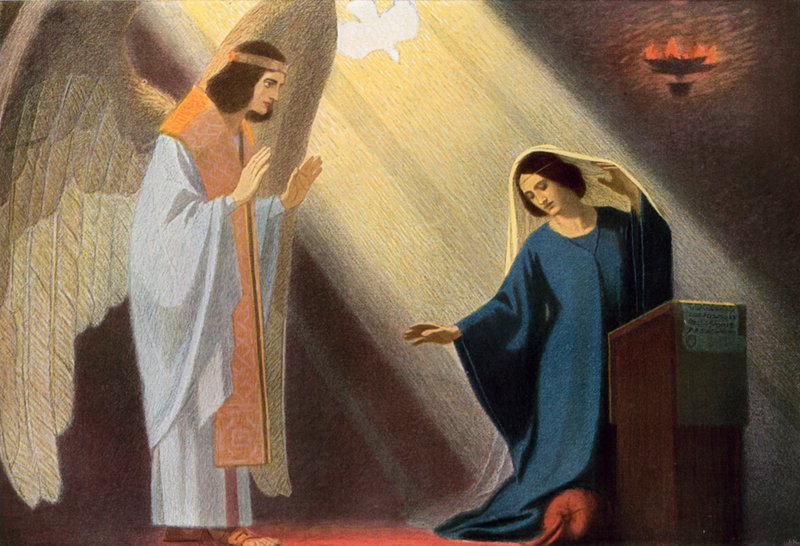 La Anunciación a la Virgen María de Unbekannt Unbekannt