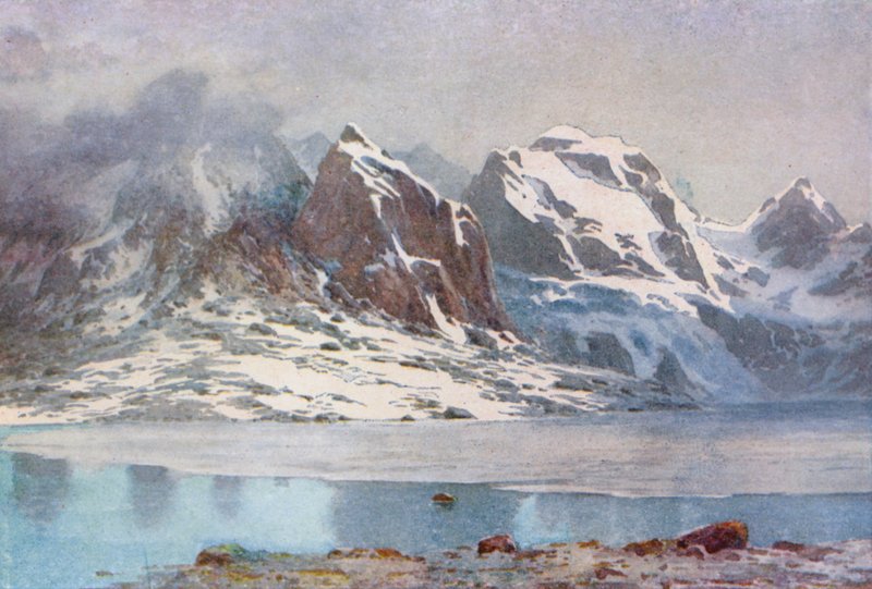 El lago congelado, Gangabal de Unbekannt Unbekannt