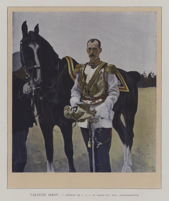 Retrato del Gran Duque Pablo Alexandrovich de Rusia de Valentin Aleksandrovich (after) Serov