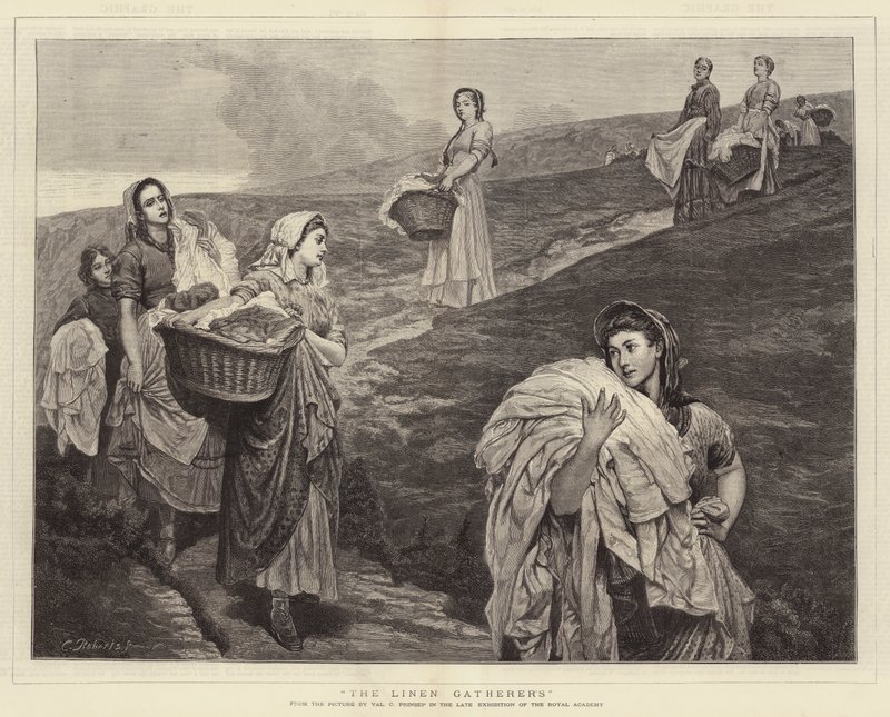 Las recolectoras de lino de Valentine Cameron Prinsep