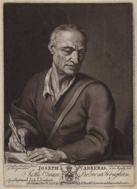 Joseph Carreras, poeta y capellán de Catalina de Braganza de Valentine Green