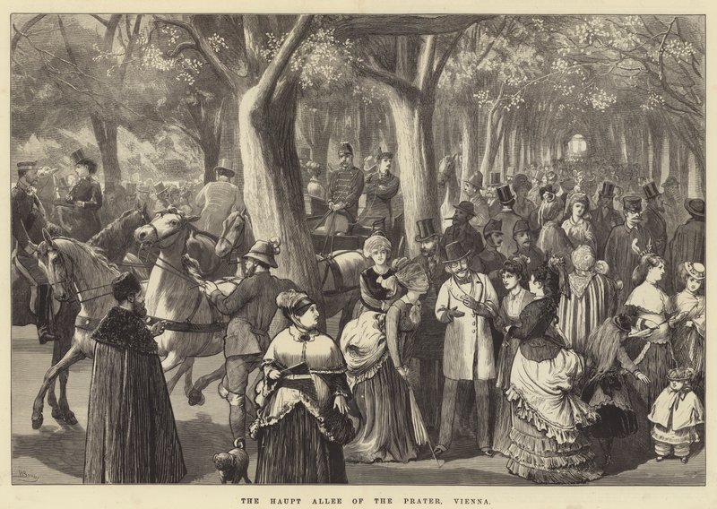 La Haupt Allee del Prater, Viena de Valentine Walter Lewis Bromley