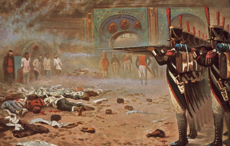 En Moscú derrotada de Vasili Vasilievich Vereshchagin