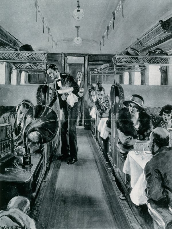Radio en el tren de W.R.S. Stott