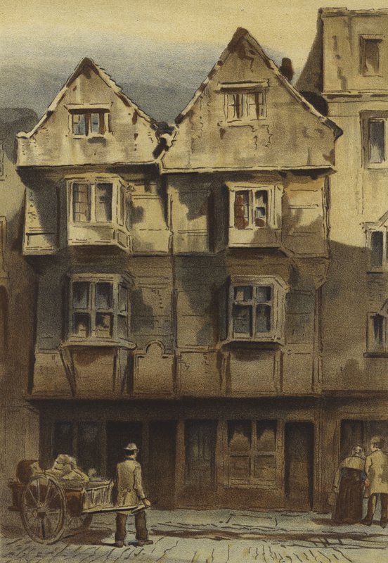 Casas antiguas, Wych Street, final de Drury Lane de Waldo Sargeant