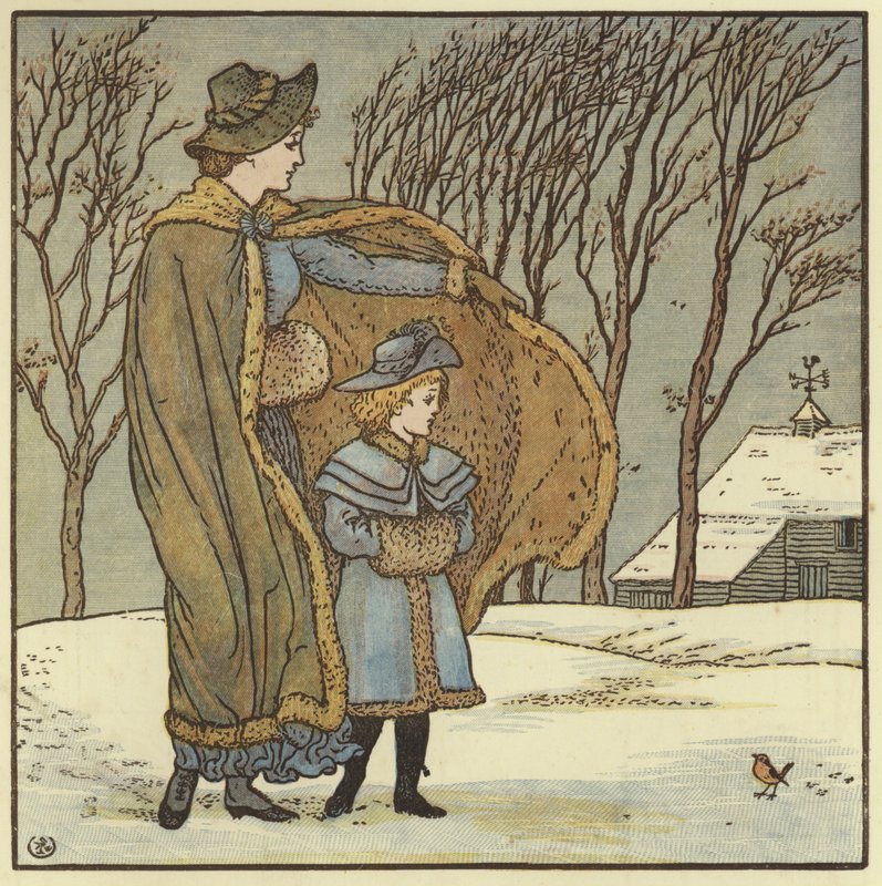 El viento del norte sopla de Walter Crane