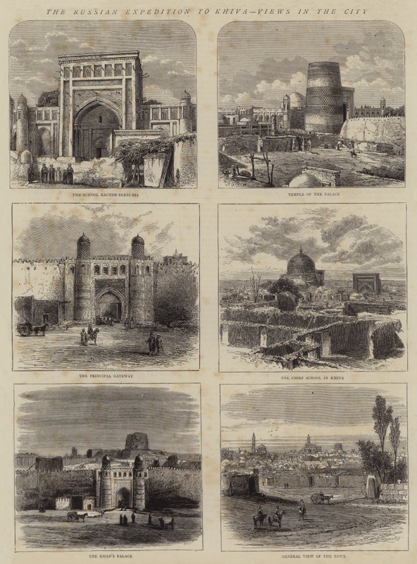 La expedición rusa a Khiva, vistas en la ciudad de Walter Granville Smith