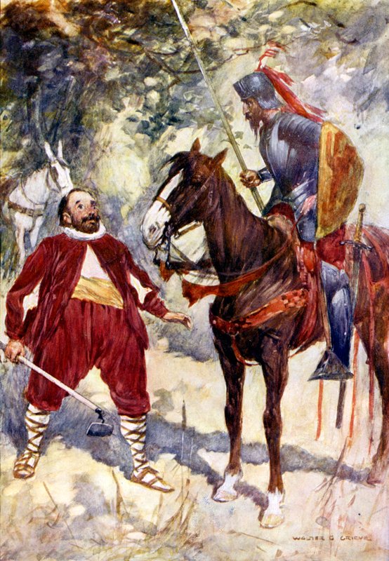 Ilustración para Don Quijote de Walter Grieve