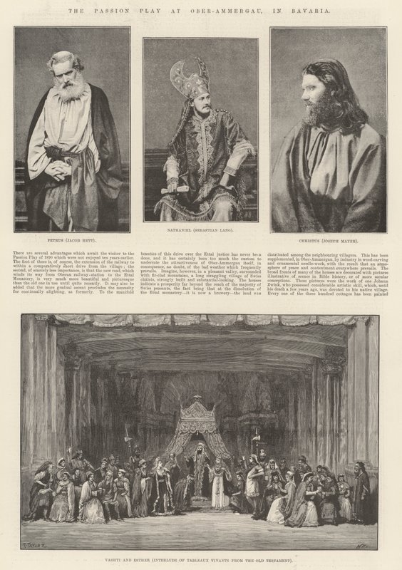 La Pasión de Ober-Ammergau, en Baviera de Walter Paget