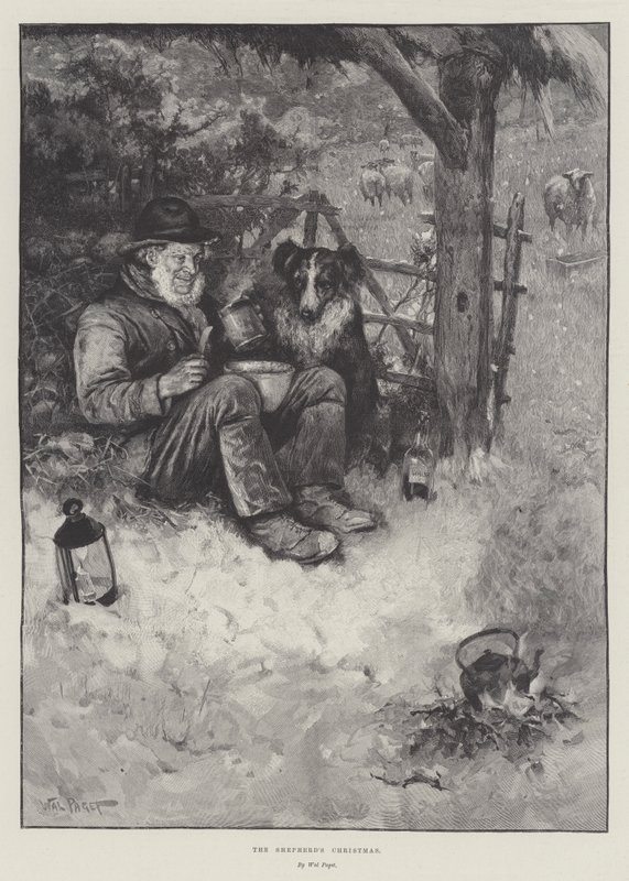 La Navidad del pastor de Walter Paget