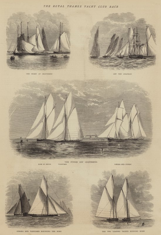 La carrera del Royal Thames Yacht Club de Walter William May