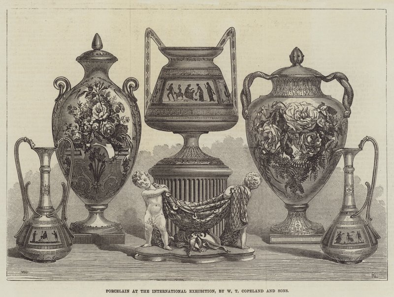 Porcelana en la Exposición Internacional, por W T Copeland and Sons de Thomas Walter Wilson