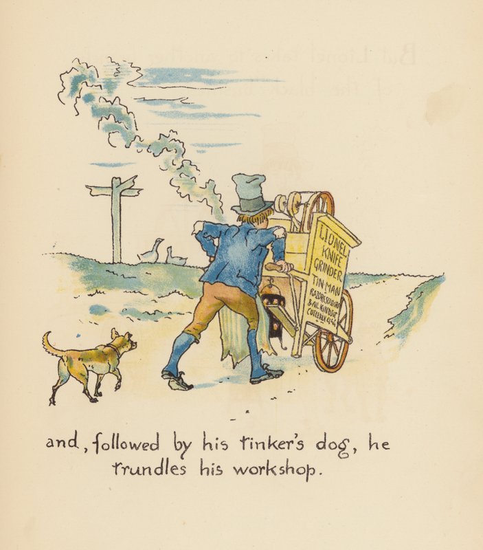 Ilustración de Leyendas para Lionel de Walter Crane (litografía en color) de Walter (after) Crane