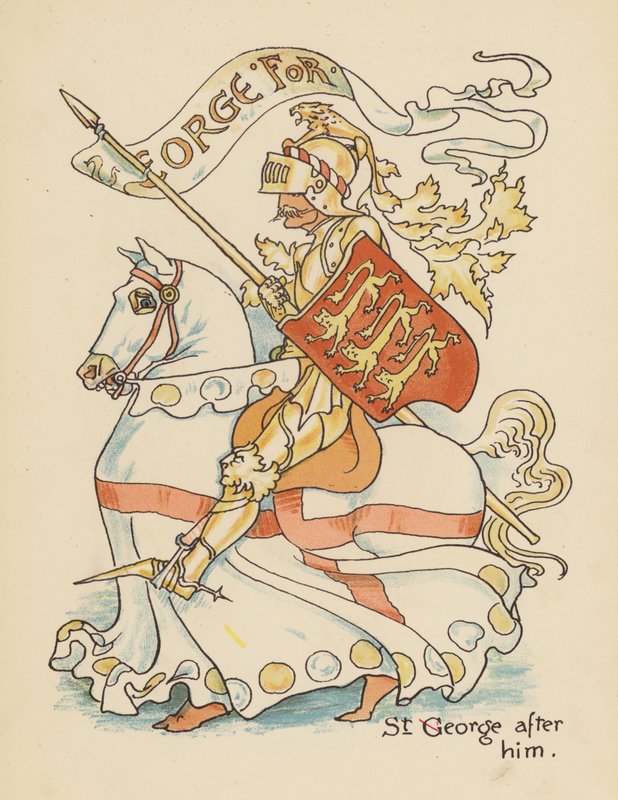 Ilustración de Leyendas para Lionel de Walter Crane (litografía en color) de Walter (after) Crane