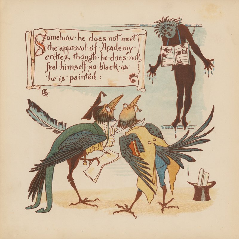 Ilustración para Pothooks and Perseverance de Walter Crane (litografía en color) de Walter (after) Crane