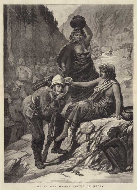 La guerra afgana, una hermana de la misericordia de Walter Charles Horsley