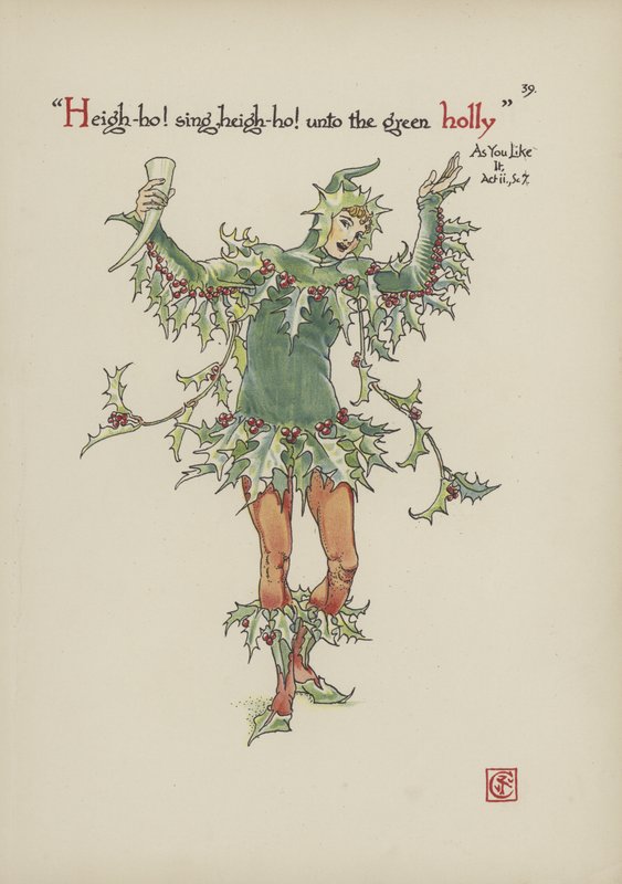 Flores del Jardín de Shakespeare de Walter Crane