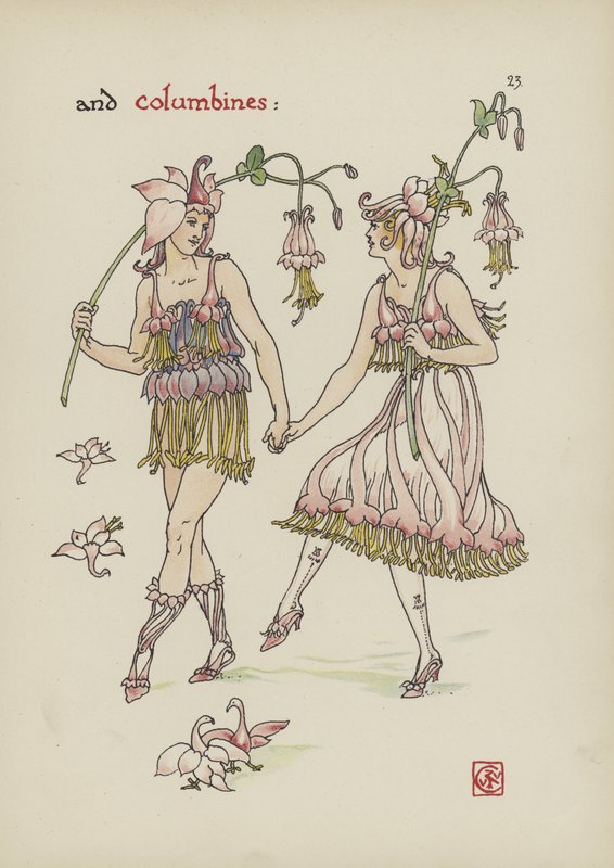 Flores del Jardín de Shakespeare de Walter Crane