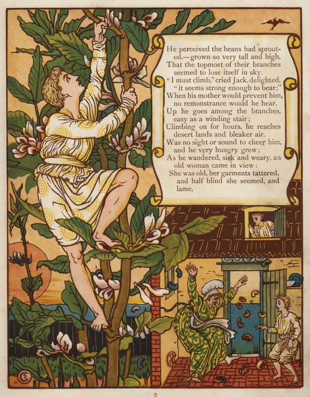 Jack y las habichuelas mágicas de Walter Crane